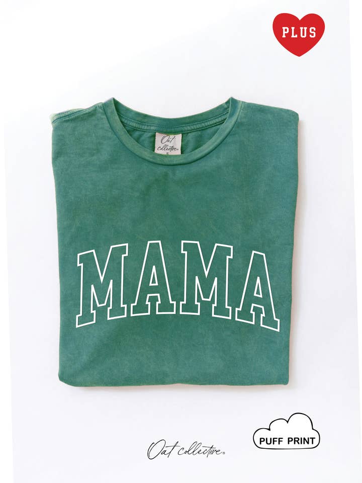 MAMA PUFF Plus Mineral Graphic Top for wholesale by OAT COLLECTIVE