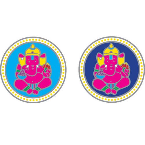 Illumination Mandalas - Wholesale Sticker - Sunlight Ganesha