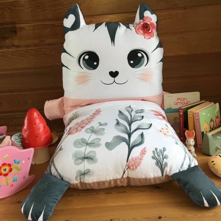 Children's beanbag - chestnut - Léonne for wholesale by Zakkids