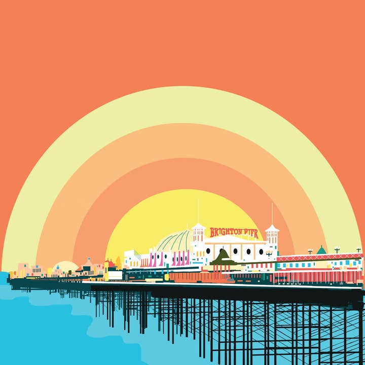 Impression Giclée 'Brighton Pier' pour la vente par RUDE