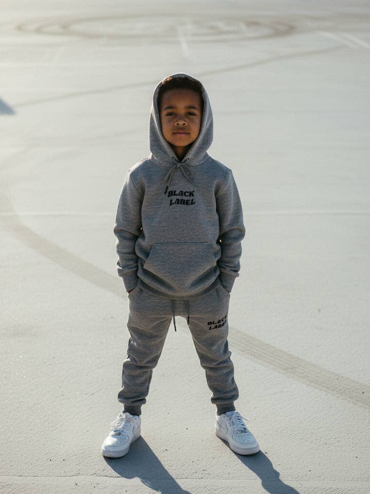 Kids Black Label Social Club Hoodie and Jogger Set for wholesale by Black Label x Raw