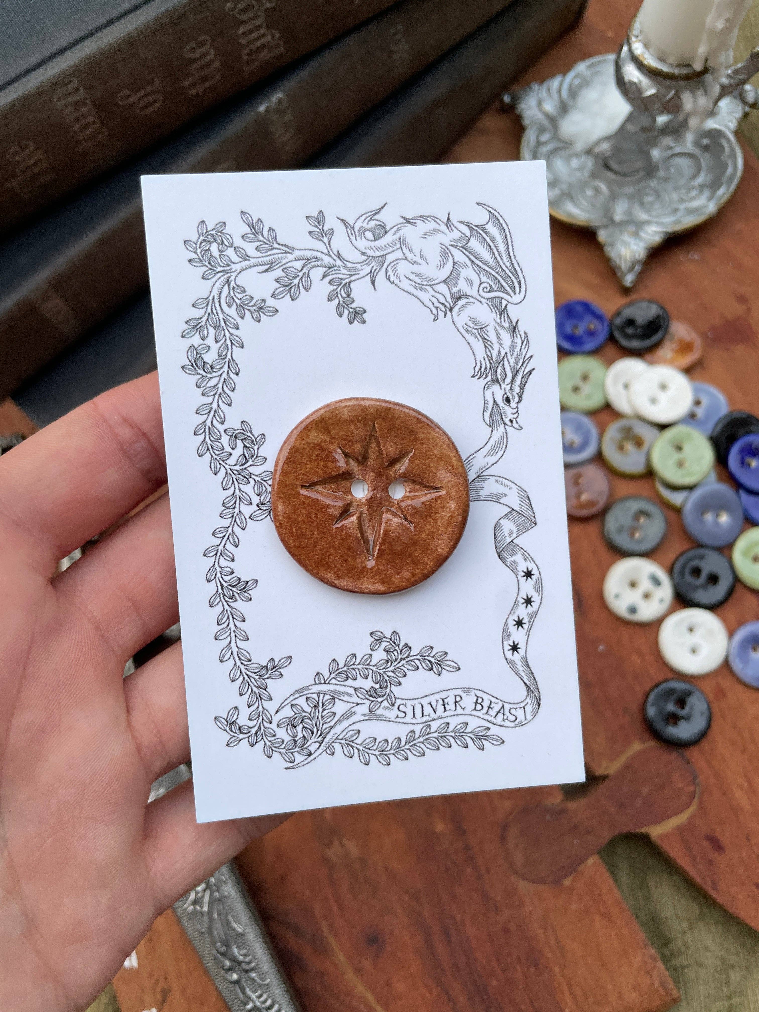 Silver Beast Studio - Wholesale Sewing Button/Snap - 30mm Jumbo Star Button8