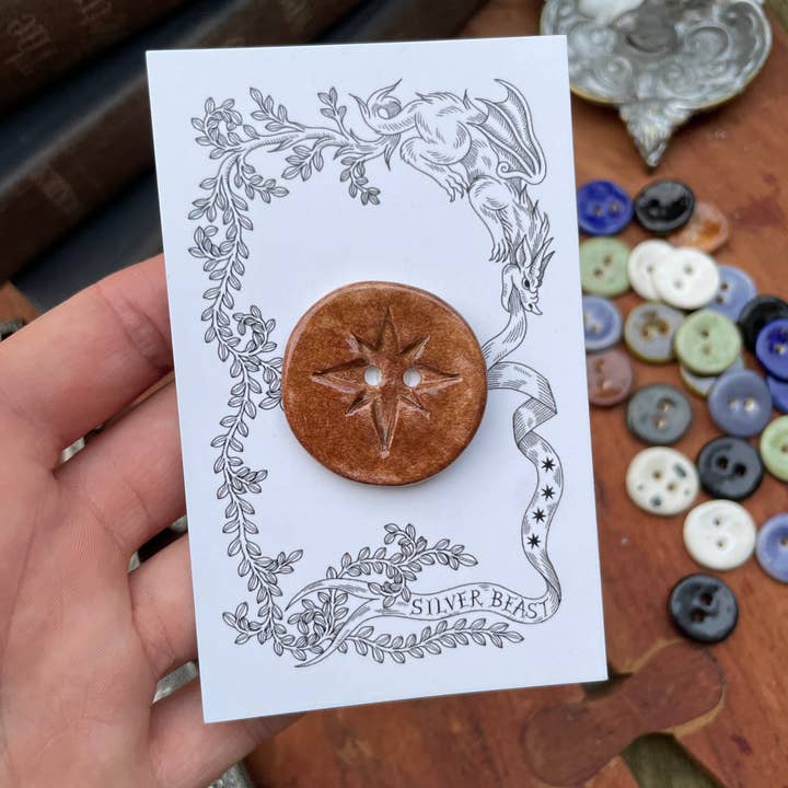 Silver Beast Studio - Wholesale Sewing Button/Snap - 30mm Jumbo Star Button8