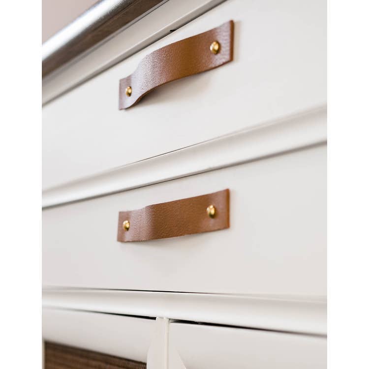 Keyaiira - Vente Poignée/bouton - Poignée en cuir [extrémité plate]2