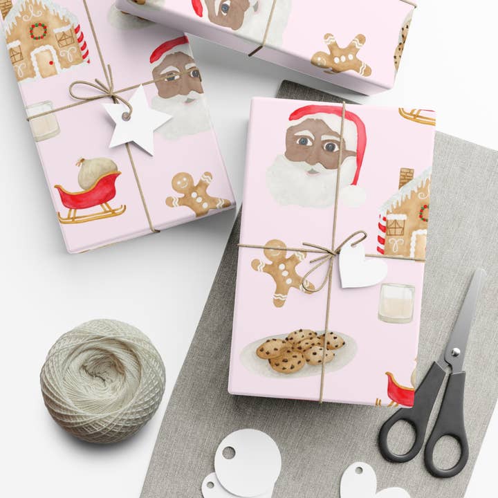 Santas Workshop Gift Wrap for wholesale by Magnolia Paperie