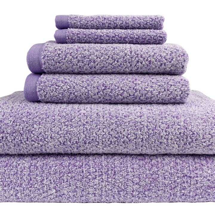Lavande Ensemble de serviettes de bain 6 pièces Diamond Jacquard Towels, lavande en vente sur Faire