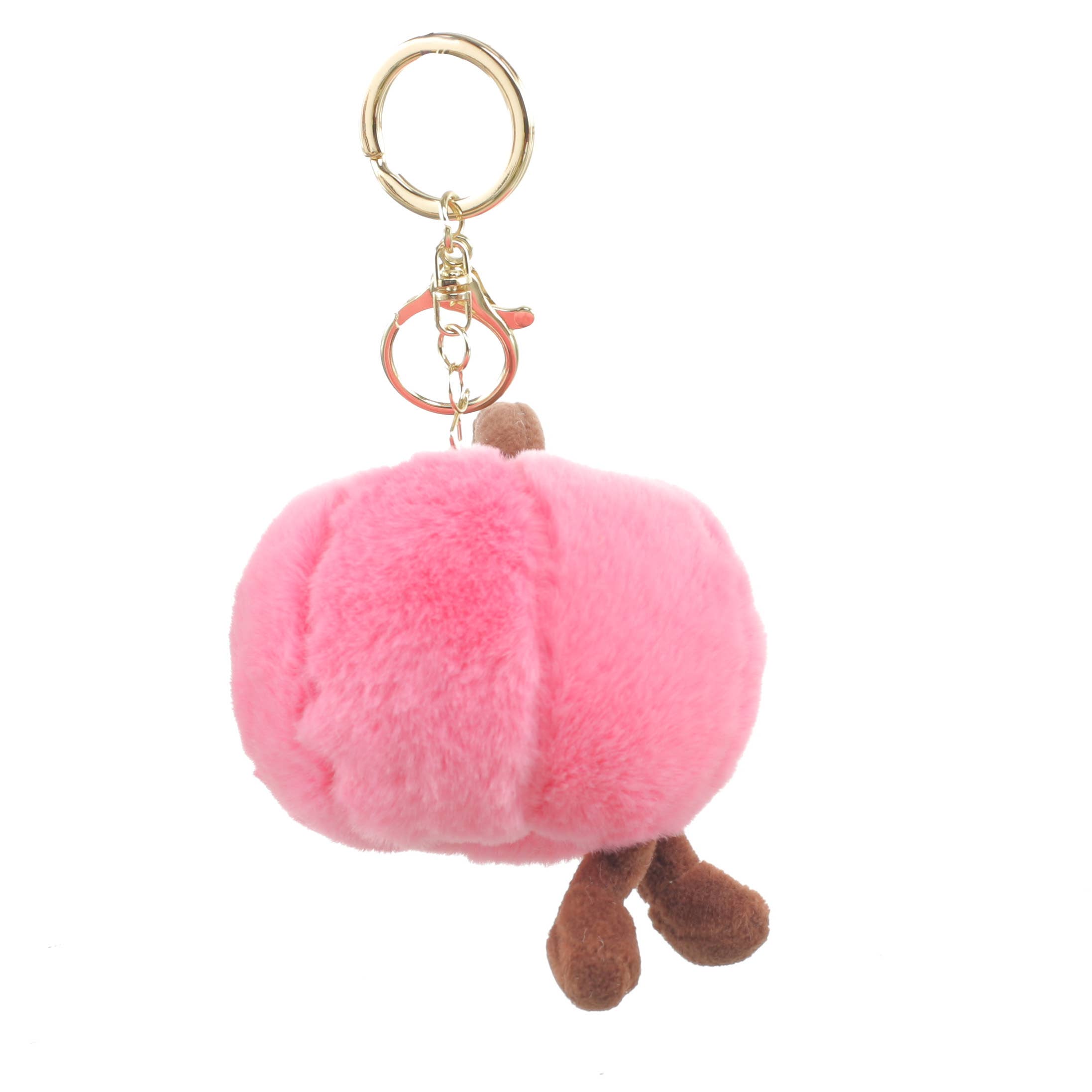 Bessie London - Wholesale Keychain - Women's - PLUSH PEACH BAG CHARM2