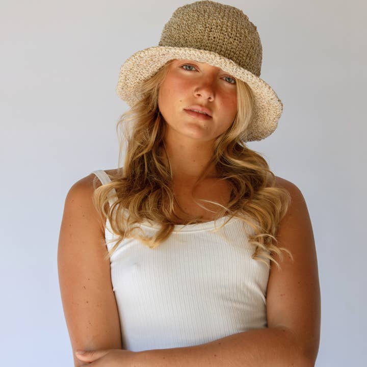 Hobo and Hatch - Wholesale Bucket Hat - Women's - Peggie Bucket Hat // Natural1