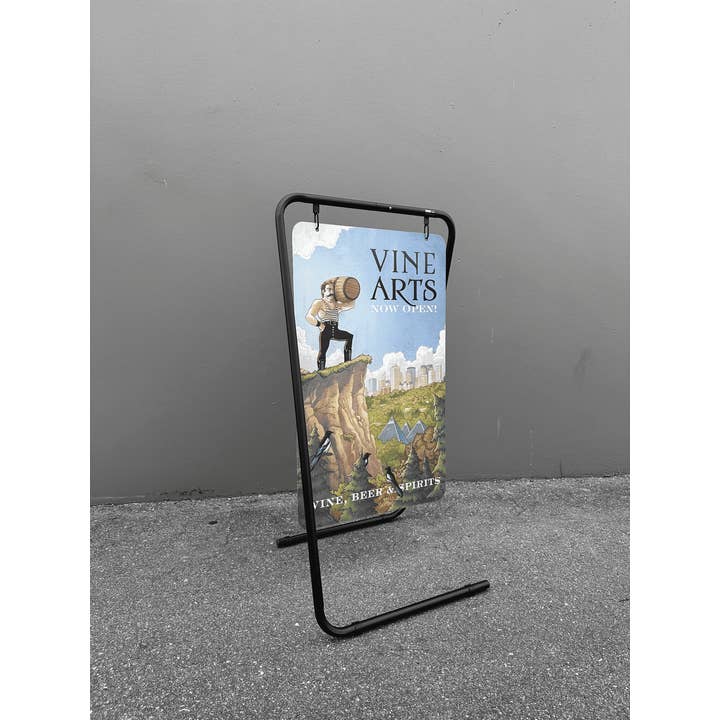 DisplayCanada - Wholesale Outdoor Sign - Swing Board Metal Wire A-Frame - Sidewalk Signboard for Street Advertising - SW-FRAME03614