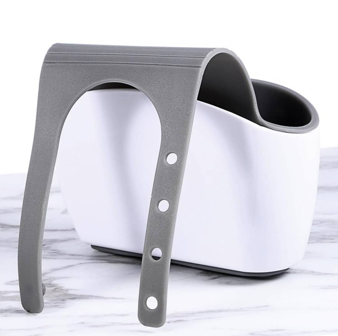 home mart goods - Vente Porte-éponge - Porte-éponge pour évier de cuisine avec trous de drainage7