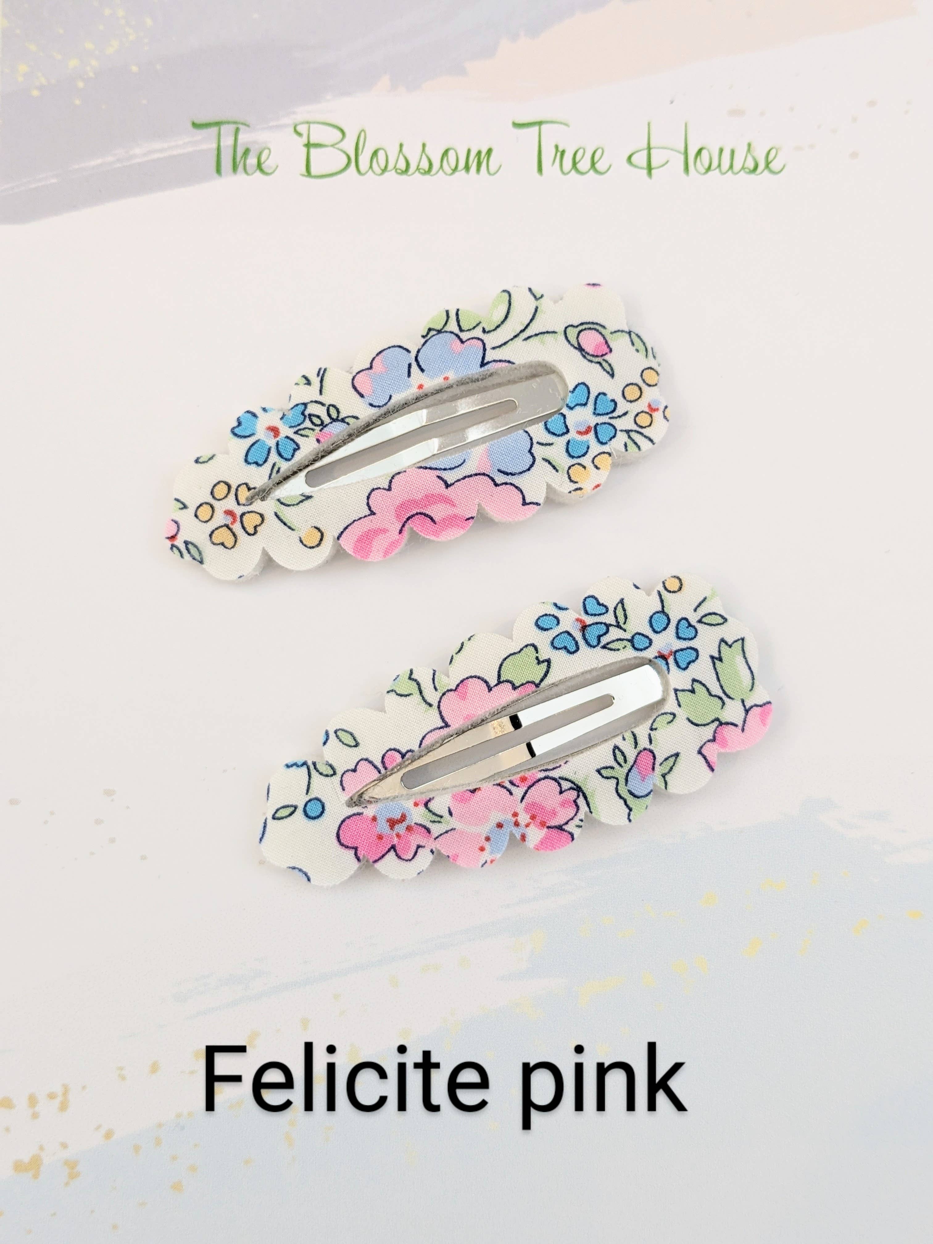 The Blossom Tree House - Wholesale Hair Clip - Kids - Liberty of London fabric hair clips- Spring collection8