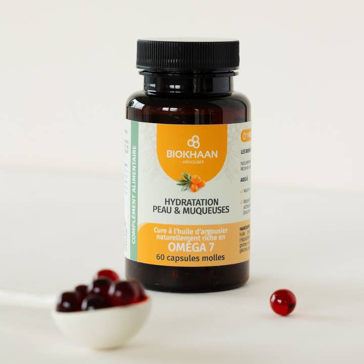 BIOKHAAN - Wholesale Oral Supplement/Vitamin - 60 Seabuckthorn Softgels /Moisturing skin & Mucous membranes2