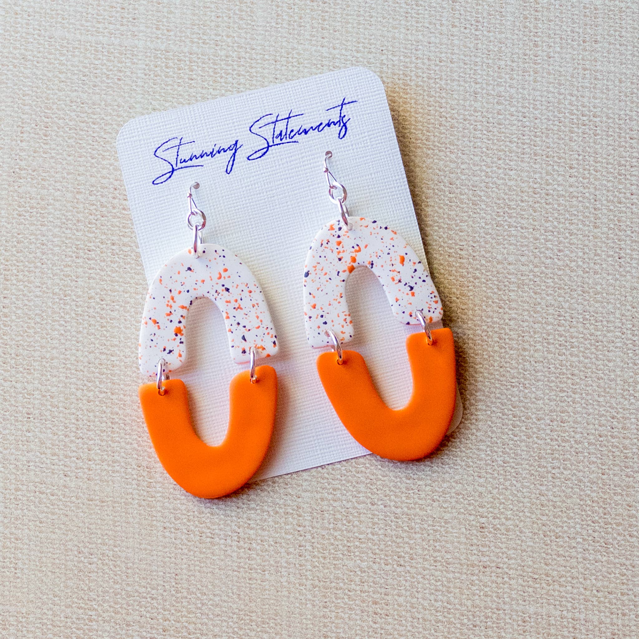 Stunning Statements - Wholesale Dangle Earrings - Giselle Gameday School Spirit Clay Earrings8
