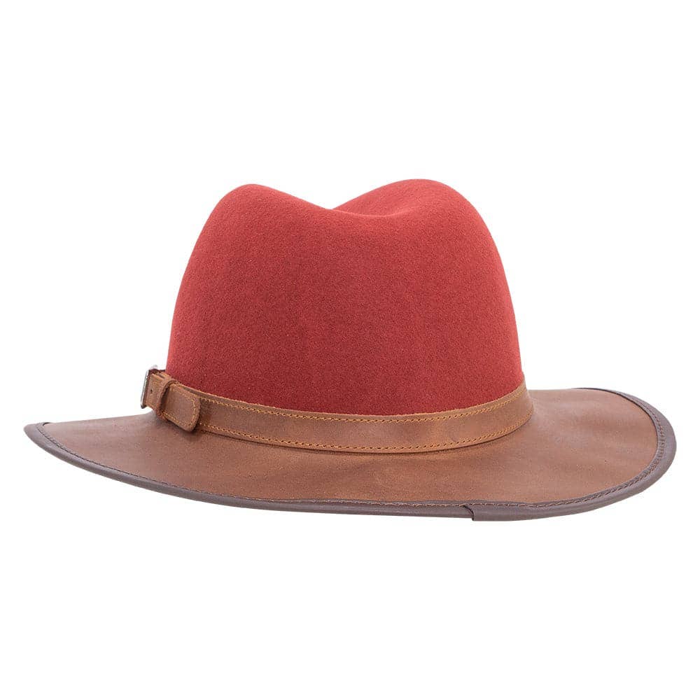American Hat Makers - Wholesale Fedora - Unisex - Wool Felt Leather Outdoor Fedora Style - Summit30
