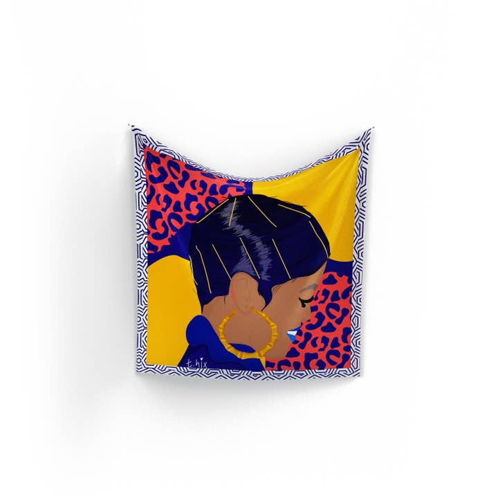 Doobie Silk Scarf for wholesale by T. Hix Art