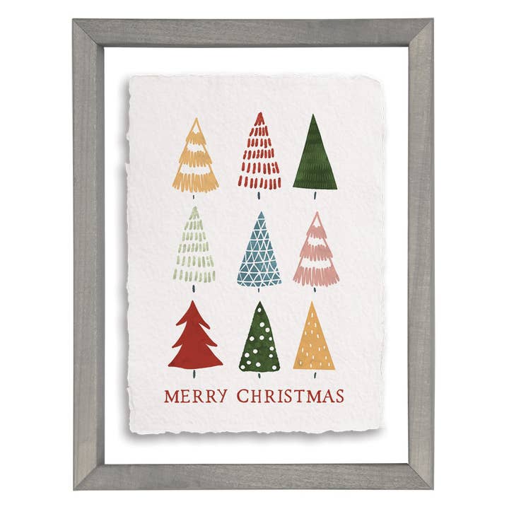 Árvores de Feliz Natal - Retângulo de arte flutuante por atacado de Sincere Surroundings