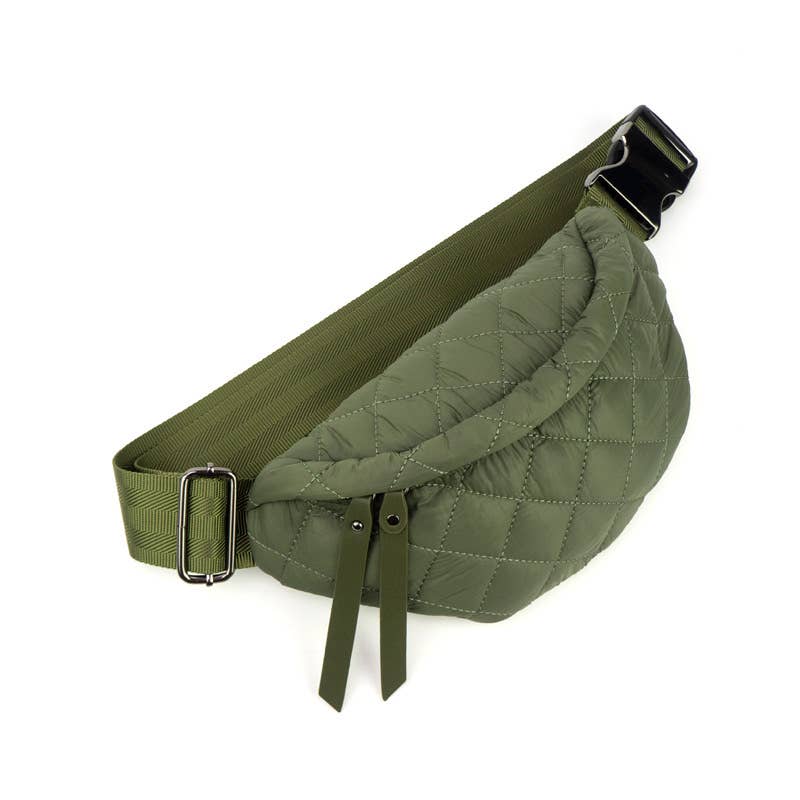 Babs + Birdie - Wholesale Belt Bag - Women's - The Millie Puffer Sling Bag | 3 Color Options10
