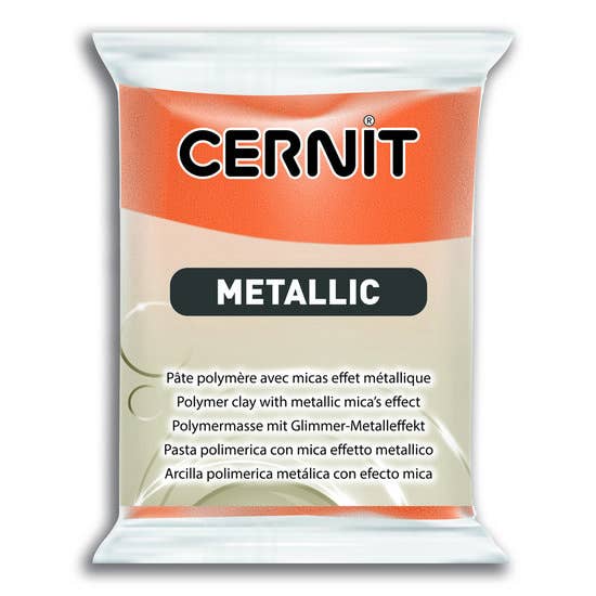 Cernit Metallic pâte polymère 56 g couleur rouille 775 pour la vente par Zwajomi Clay
