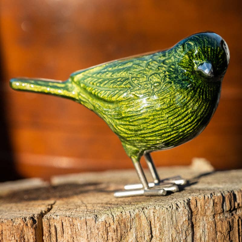 Tilnar Art - Wholesale Decorative Figurine - Brushed Lime Bird 12.5 cm7