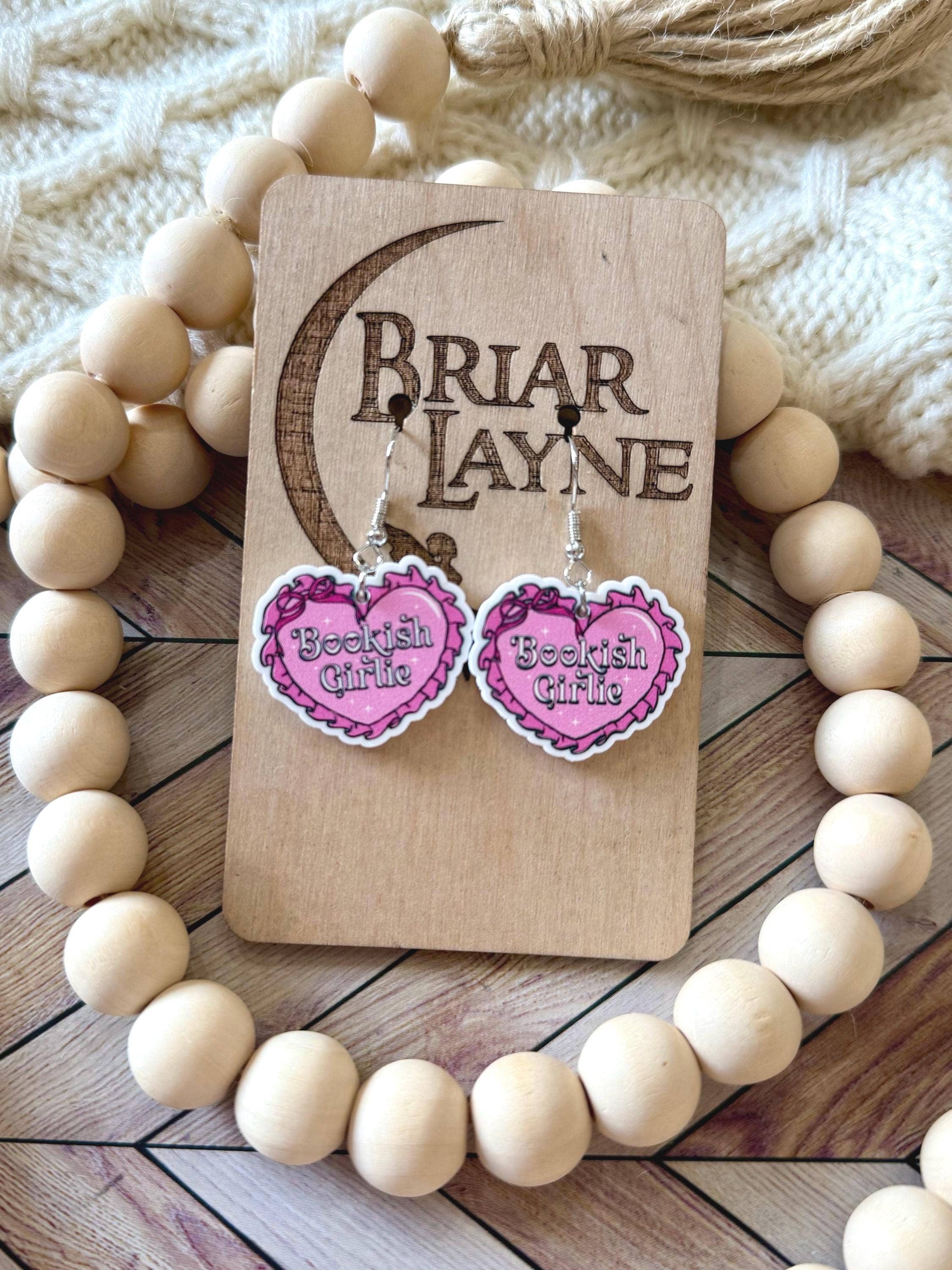 Briar layne - Wholesale Dangle Earrings - Bookish Girlie Book Club Reading Booktrovert Earrings5