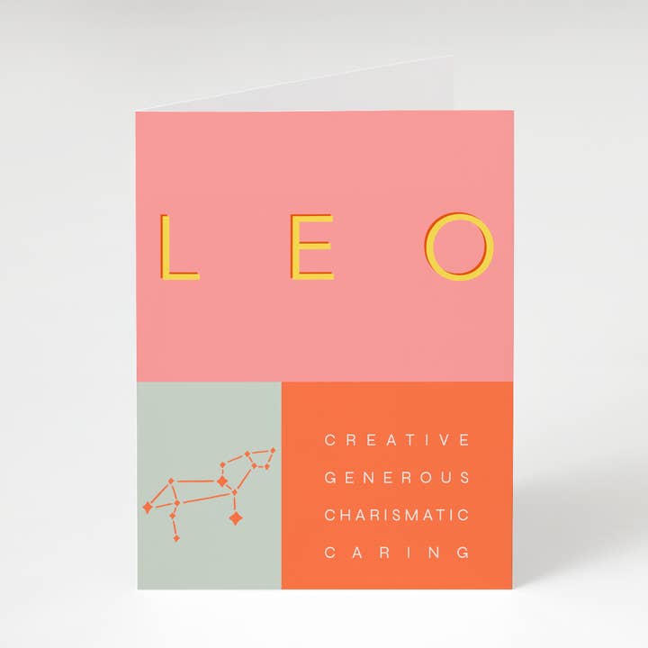 Leo Zodiac-kort för wholesale av Bon Femmes