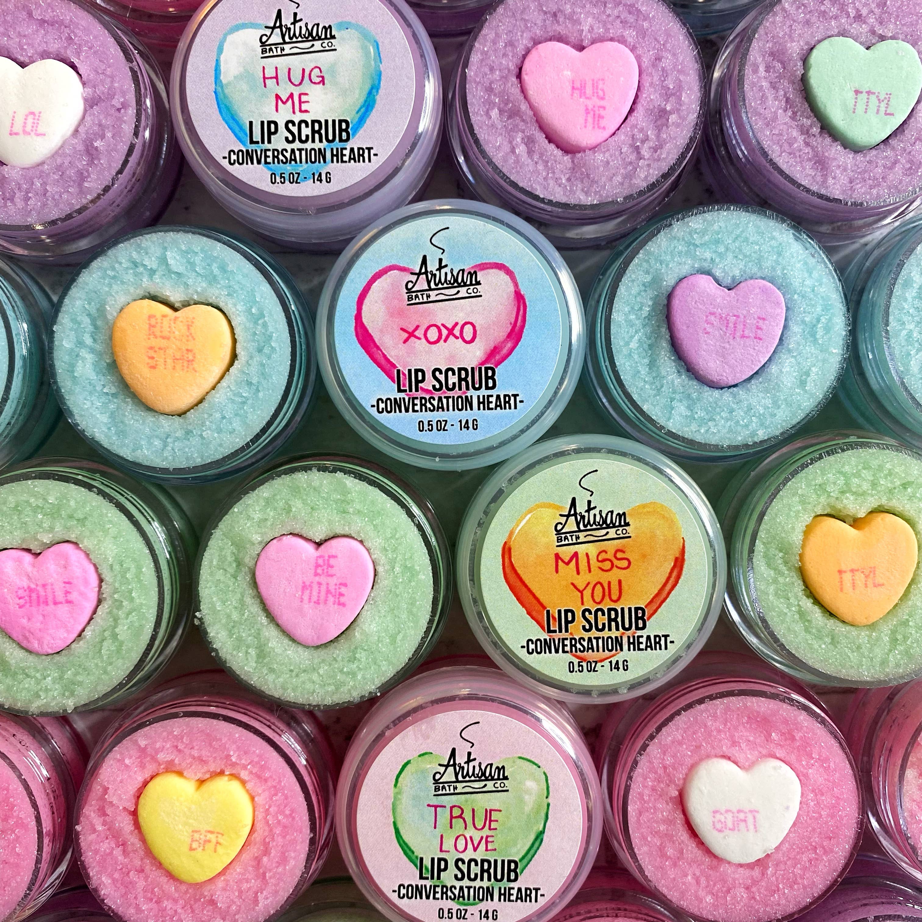Artisan Bath Co. - Wholesale Lip Scrub/Polish - Conversation Heart Lip Scrub1