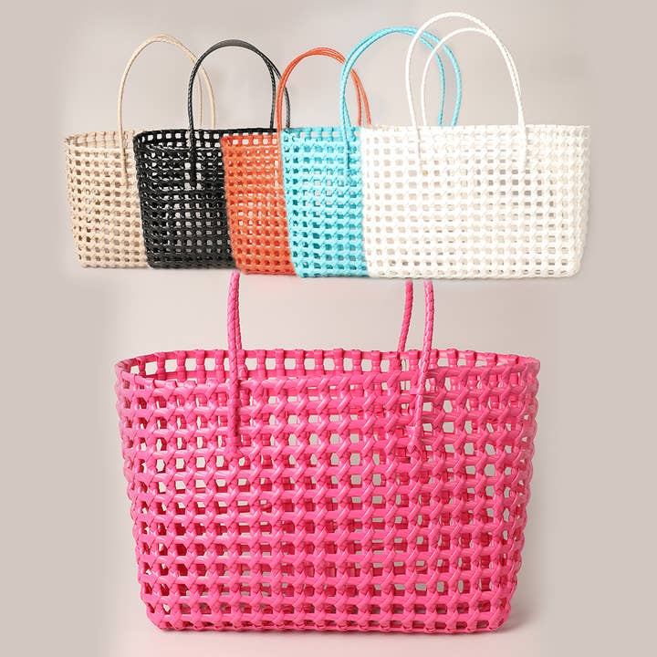 Fashion City – Engroshandel Tote bag - Dame – Sommer genanvendt plastvævet mulepose