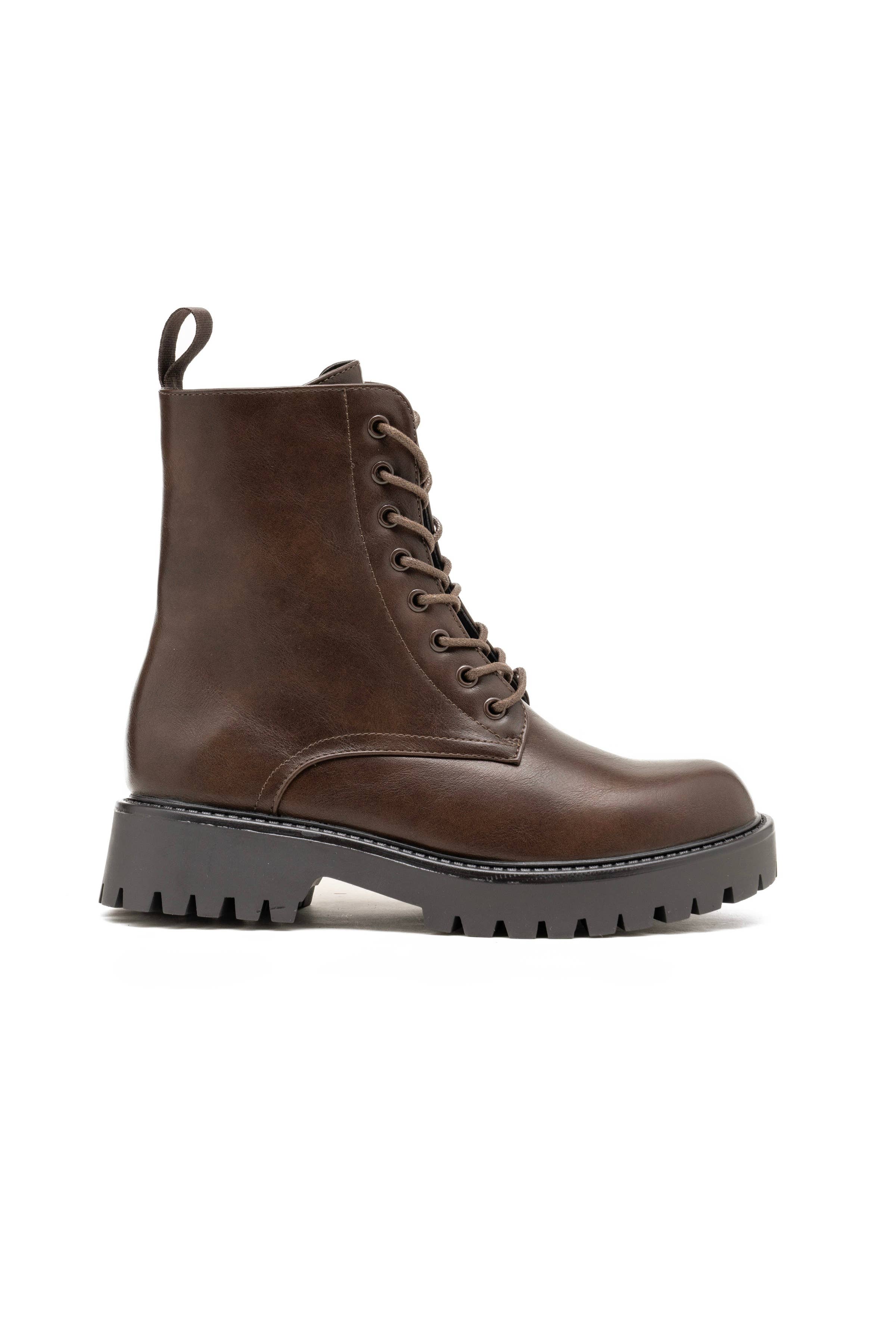 C'M PARIS - Wholesale Combat/Military Boots - Women's - Lace-Up Combat Boot with Lug Sole 92664