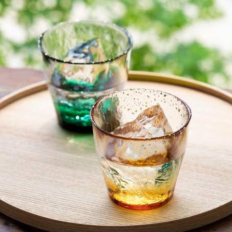 Old Fashioned Glasses Set - Forest Green / Sunshine for wholesale by ADERIA