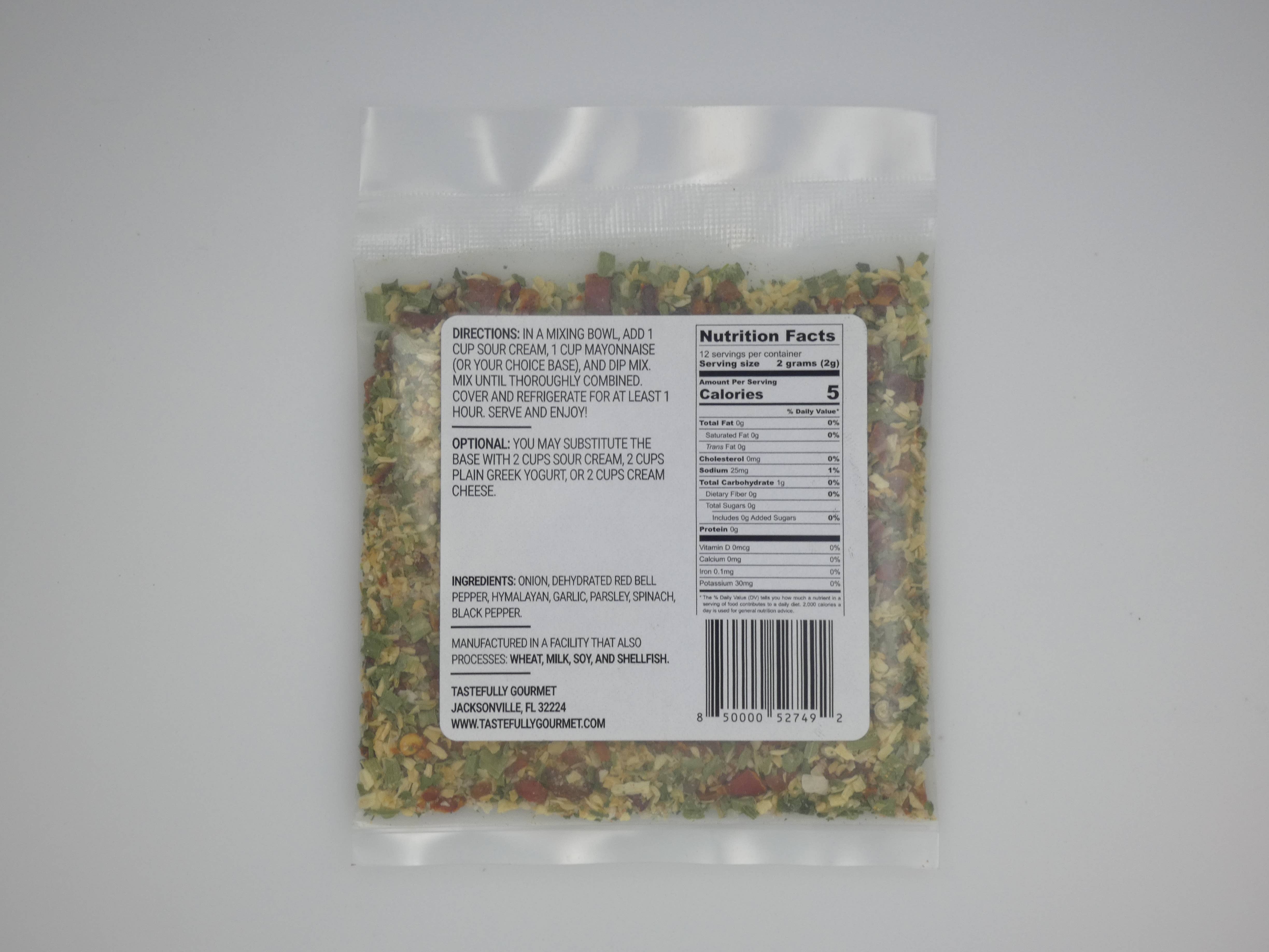 Tastefully Gourmet - Wholesale Dip - Everything Bagel Dip Mix1