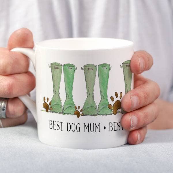 This is Nessie - Wholesale Coffee Mug - Best Dog Mum Pawprint Mug