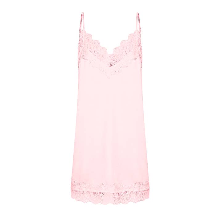 Satin Personalised Lace Slip Nightie - Pink for wholesale by Midnight Mischief