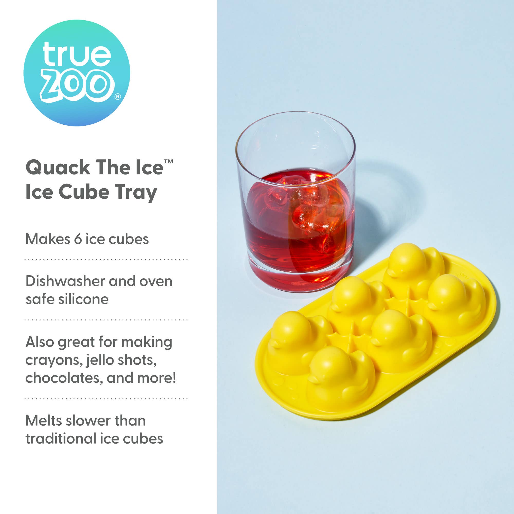 TRUE - Wholesale Ice Tray/Mold - TrueZoo Quack the Ice Silicone Duck Ice Cube Tray Mold4