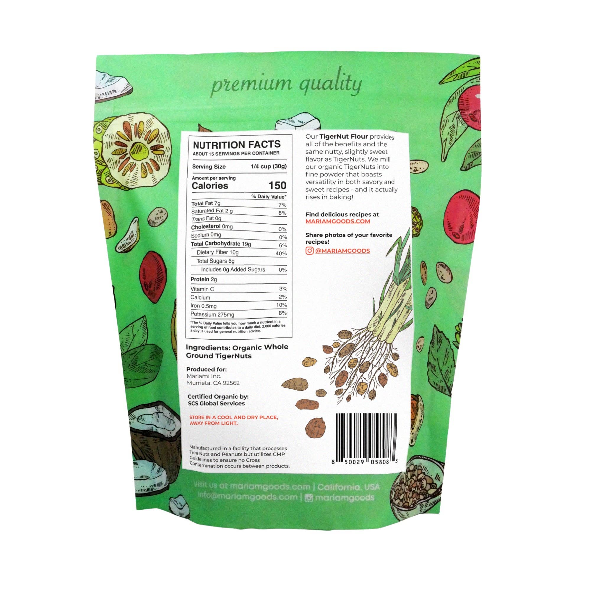 Mariam Goods - Wholesale Flour - Organic Tigernut Flour1