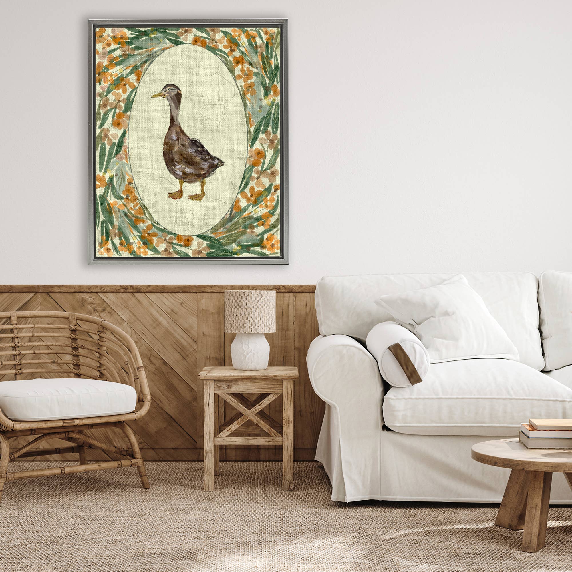 Stupell Industries – wholesale Wall sign – Traditional Floral Duck Portrait - Framed Wall Art5