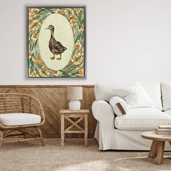 Stupell Industries – wholesale Wall sign – Traditional Floral Duck Portrait - Framed Wall Art5