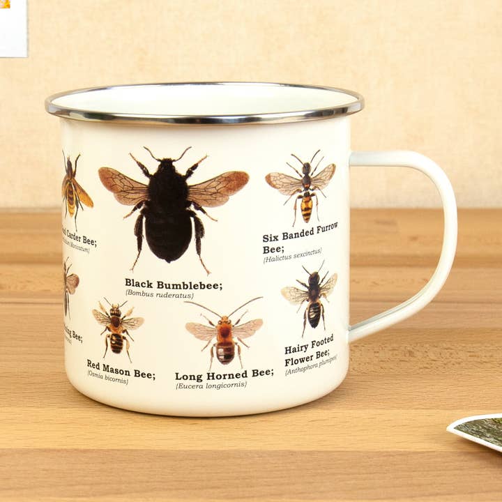 Bee Enamel Mug and other Purchase Wholesale honey bee mug. Free Returns & Net 60 Terms on Faire trending on Faire.