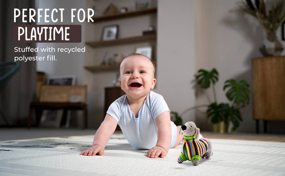 Best Years Ltd - Wholesale Handheld Rattle - Baby - Knitted Sausage Dog Baby Rattle8