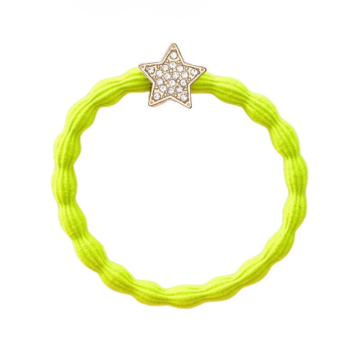 Gold Star - Neon Chartreuse for wholesale by Charms by Charlotte