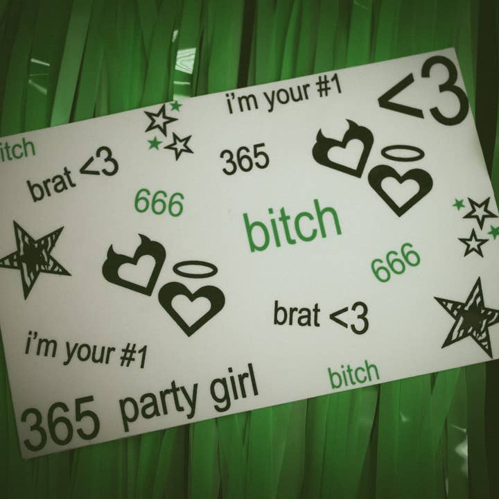 Ninalem's Party - Wholesale Temporary Tattoo - Brat Temporary Tattoos