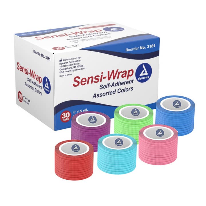 Dynarex Sensi Wrap, Self-Adherent, Assorted for wholesale by Go Bulk Medical
