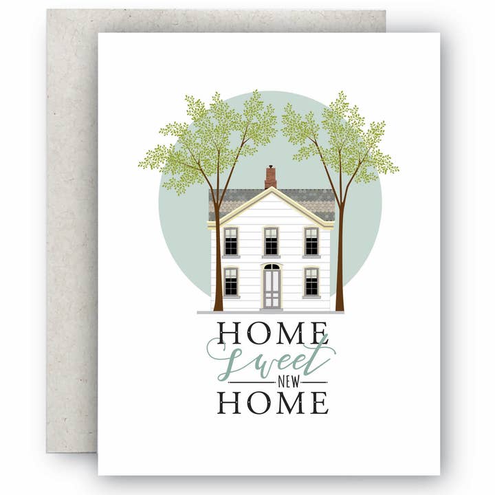 Merrily Paper - Wholesale Housewarming Card - Home Sweet New Home New House Card2