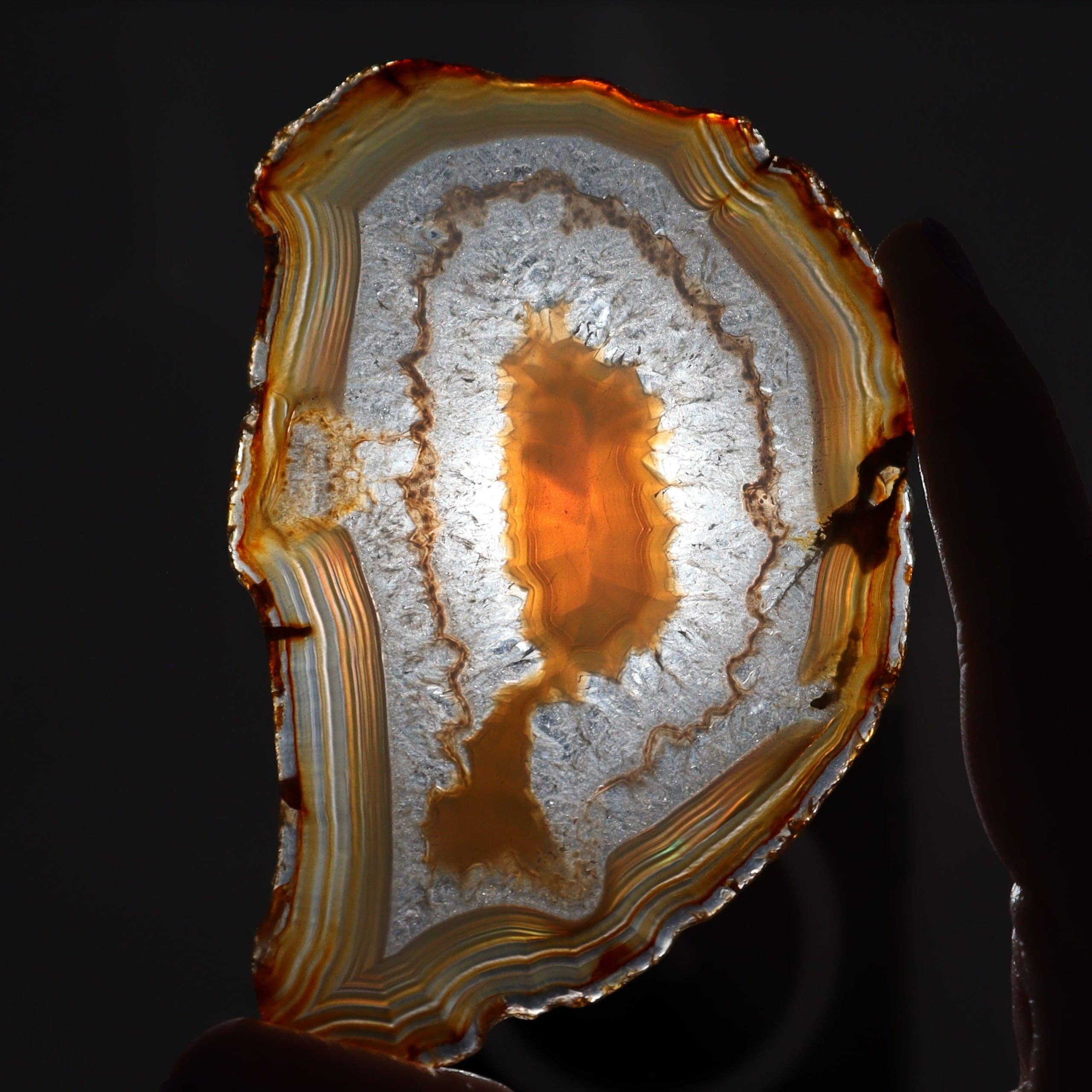 Mi Esperanza Minerals – wholesale Spiritual stone/crystal – Iris Agate Slices Set of 64