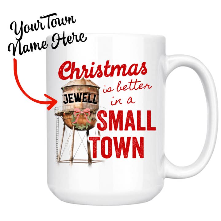 dkhandmade - Wholesale Coffee Mug - Christmas is Better In a Small Town Personalized mug