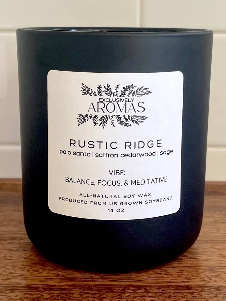 RUSTIC RIDGE: Candela di Soia, 14oz per la vendita all'ingrosso da parte di AROMAS
