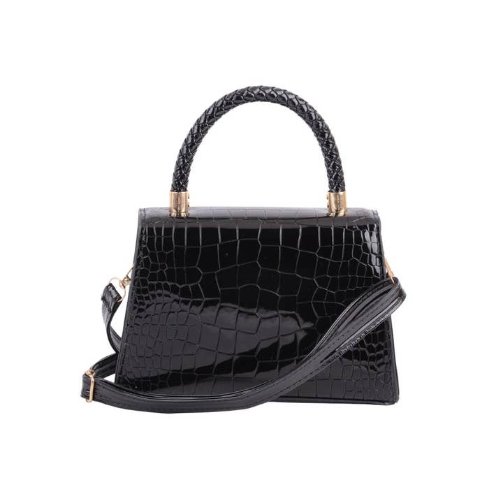 Most Wanted USA - Wholesale Top Handle Bag - Women's - Everyday Snakeskin Flap Bag11