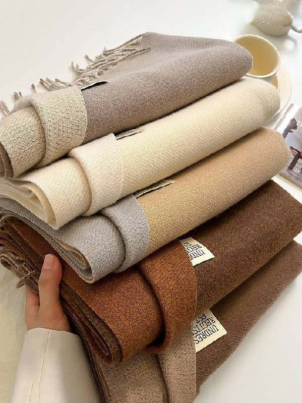 Keep Warm Tasseled Shawl&Scarf for wholesale by StyleGalX