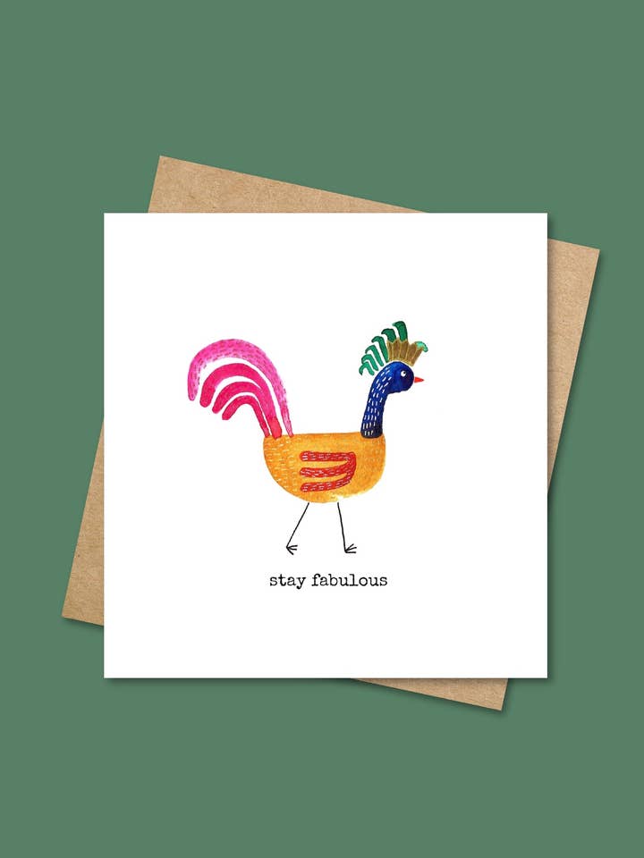 Stay Fabulous Card for wholesale by Pen and Gwyn
