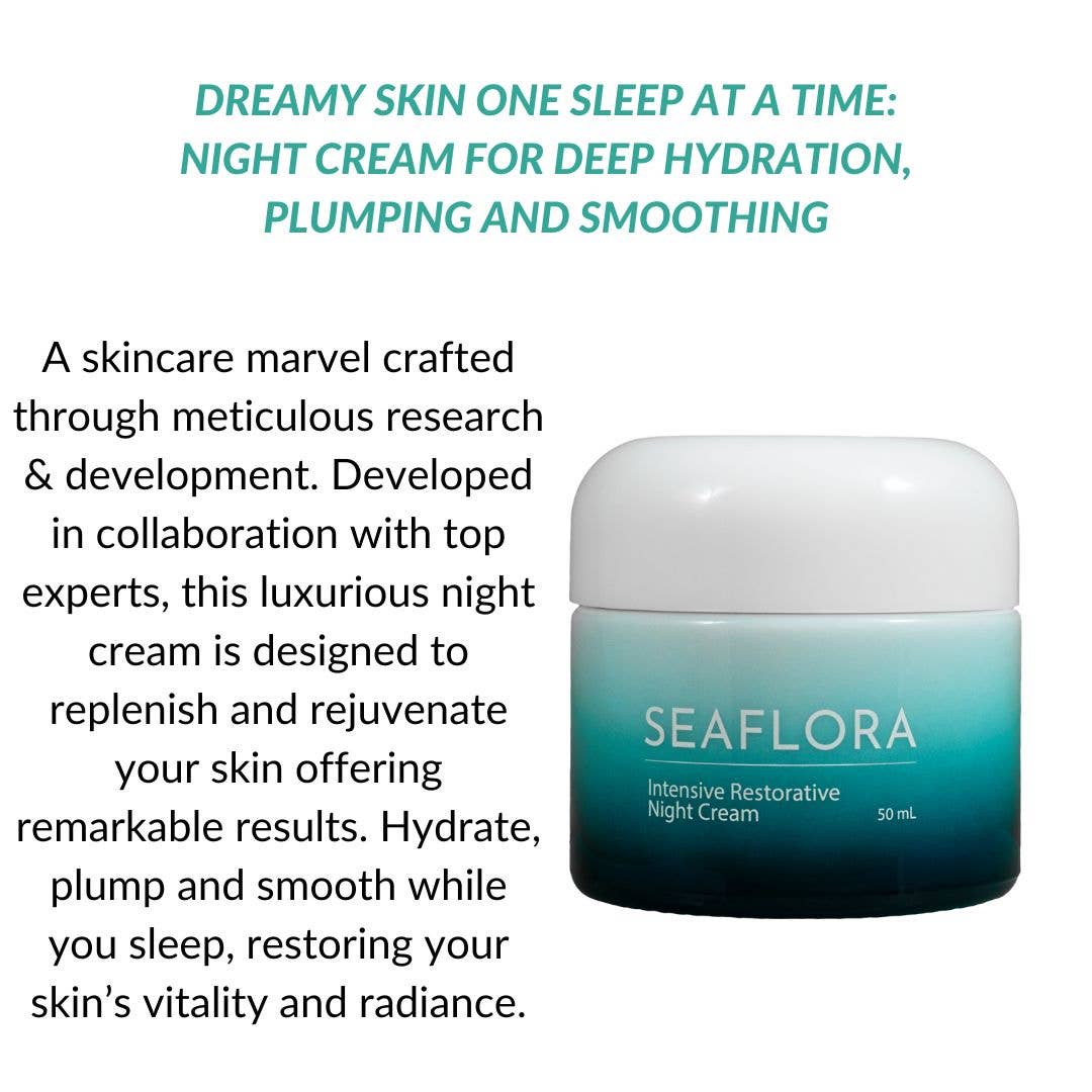 Seaflora Skincare - Wholesale Night Cream - Intensive Restorative Night Cream: for Dewy, Dreamy Skin 1