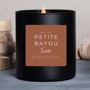 Petite Bayou - 10oz Wood Wick Soy Candle w/ Branded Box for wholesale by Urban Flame Candle Co.